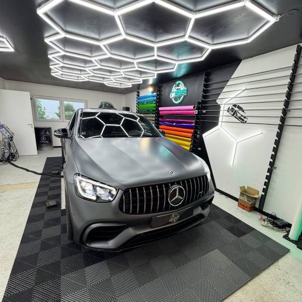 Pose de PPF partiel sur un Mercedes GLC 63s AMG à Pontarlier (25300)